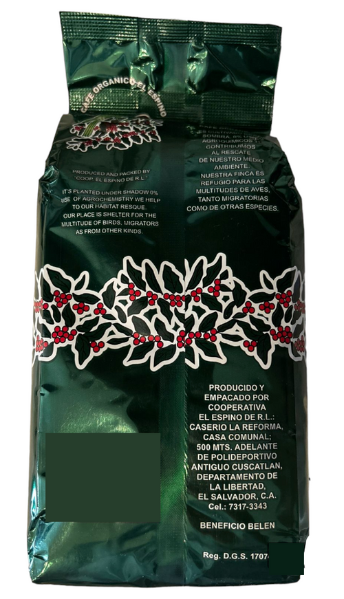 Café Organico Finca El Espino Molido 454 Gramos