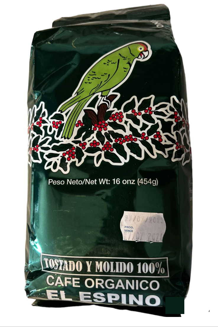 Café Organico Finca El Espino Molido 454 Gramos